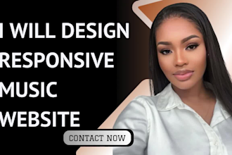 design music website, dj, producer, band website, artist website, musician blog