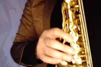 an example of recording a saxophone for a client