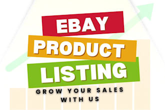 do ebay product listing, fully SEO optimized, ebay lister