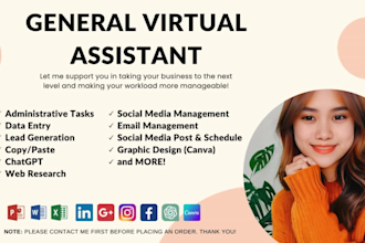 be your professional virtual assistant