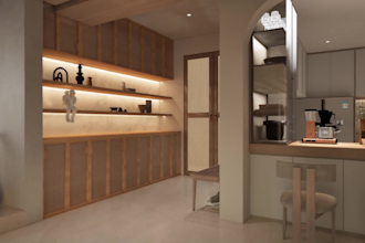 3d interior animation, realistic cinematic video render