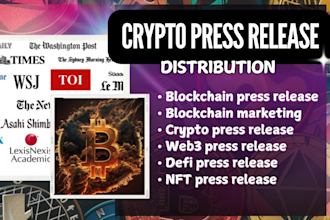 write and distribute crypto press release yahoo finance pr distribution defi ico