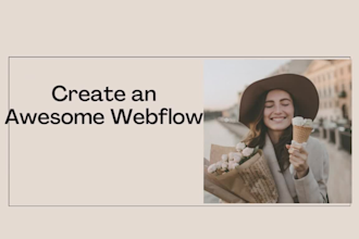 create an awesome webflow website
