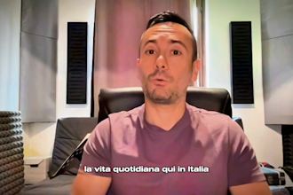 have a slow italian conversation with you