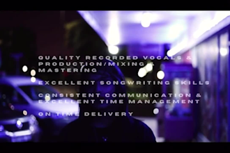 write lyrics, compose a melody and record vocals
