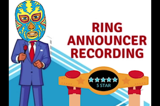 record a wrestling announcer intro