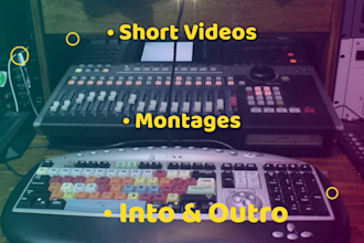 do professional video editing for youtube and social media