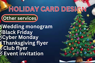 design your wedding monogram,thanksgiving flyer, club flyer,cyber monday