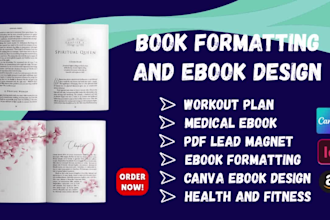 format, design editable canva health, fitness ebook medical ebook amazon kdp