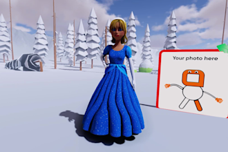 make a birthday greeting video with ice queen