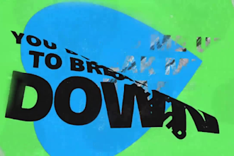 make animated lyric video, kinetic typography, video animation for your song
