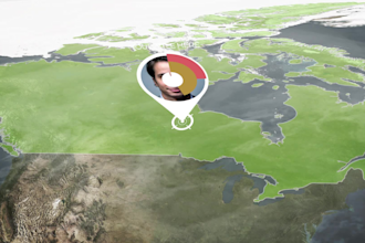 make a realistic custom zoom map or route map animation