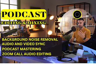 do audio video sync for podcast, zoom recording, livestream