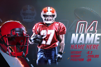 design stunning sports rosters intro video