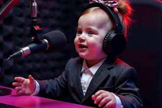 create a viral ai baby video, ai baby talking video, ai baby podcast