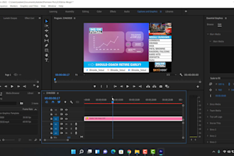 create and edit mogrt, lower thirds, titles for premiere pro
