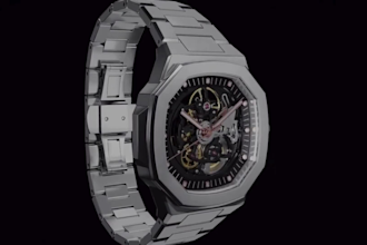 render 4k 3d watch animation, wristwatch design, 3d watch design amazing product