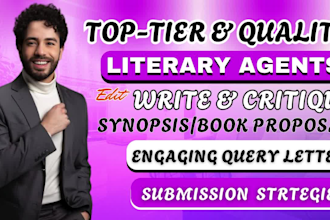 edit or critique your query letter book proposal synopsis to find literary agent