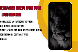 create 100 ai monetizable and motivational video for you