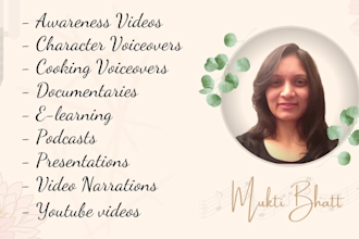 do voice overs for your next project