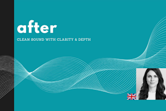clean up and fix audio, remove background noise and improve sound clarity