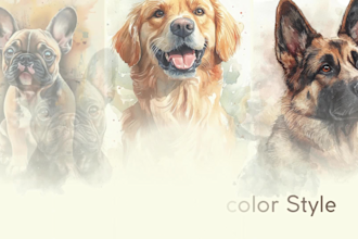 create stunning watercolor pet portraits in 24 hours