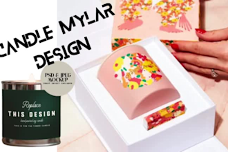 do  design candle label with unlimited revisions