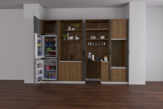 3d design bathroom, pantry, kitchen, closet 3d rendering