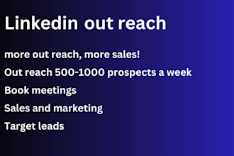 do linkedin outreach and marketing to generate warm leads