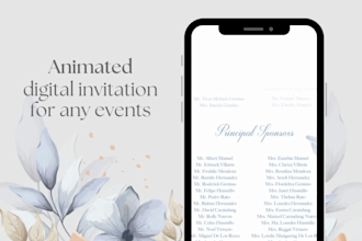 design an animated video digital invitation for any events