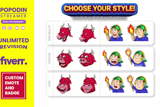 created twitch emotes for game streamers