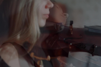 record violin solo, string parts, solo electric violin