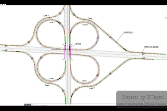 design roads, road works drawings, grading plan using civil 3d