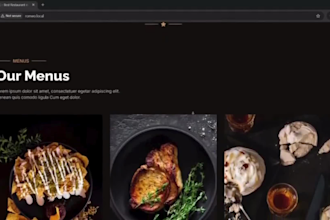 create a restaurant website with online ordering or reservations system
