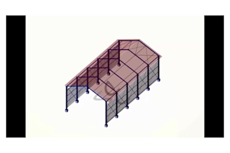 create 3d design of your metal structure, hangars and mezzanines