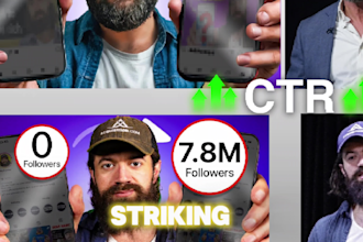 design free instagram youtube thumbnail like alex hormozi