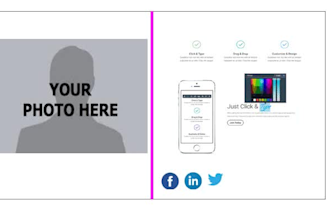 design professional email signature clickable and animated