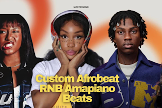 produce your custom afrobeat, afropop, african music beats