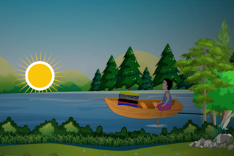 create a professional 2d cartoon animation video for kids