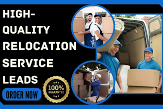 generate moving trucking logistics movers moving company junk removal leads