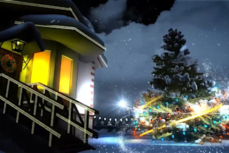 create a christmas holiday intro video