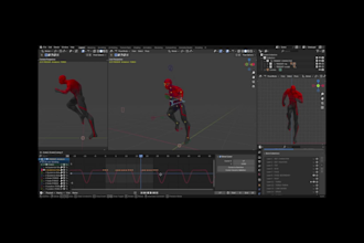 3d character animation, 3d cartoon animation, blender animation