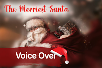 record the merriest santa claus voice over