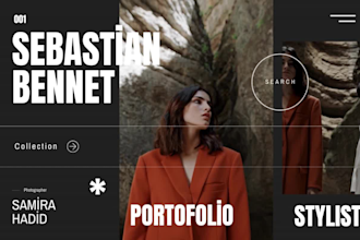 build creative portfolio resume website using wordpress