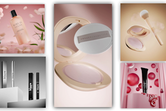 do 3d beauty product animation, beauty commercial