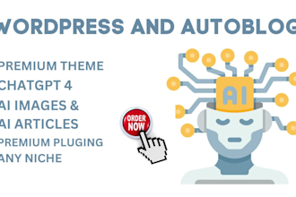 create wordpress autoblog with chatgpt ai write article ai images generator