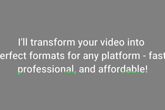 resize and optimize your videos for any social media platform