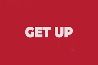 do minimalist kinetic typography, motion graphics animated explainer video