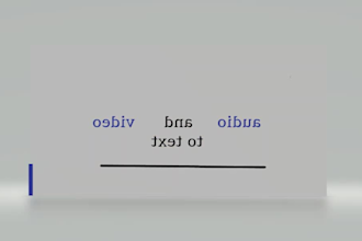 do audio or video transcriptions in texts