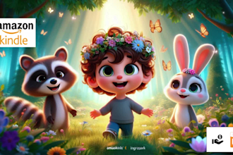 create 3d children book illustration and watercolor storybook artwork